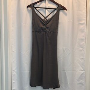 Prana Black & White Stripe Dress Small
